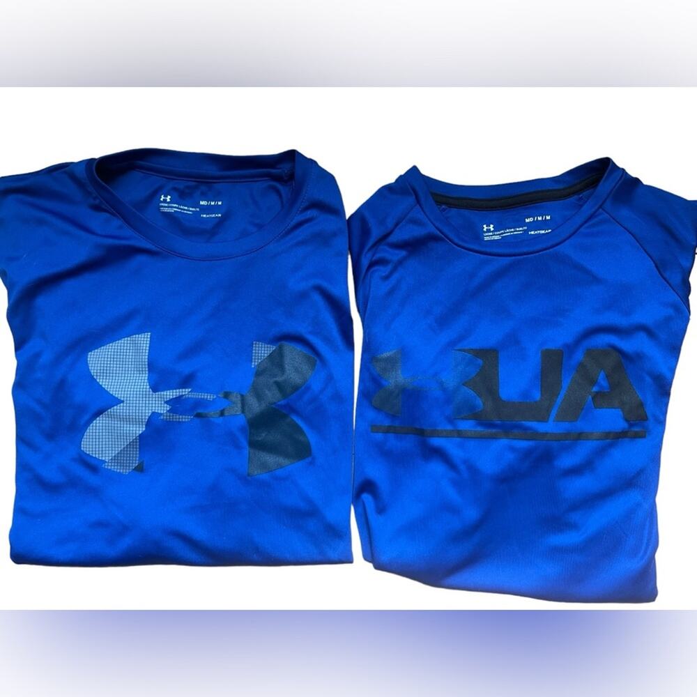 UNDER ARMOUR Heatgear Men's Short Sleeve Shirts Bundle of 2 SZ M
